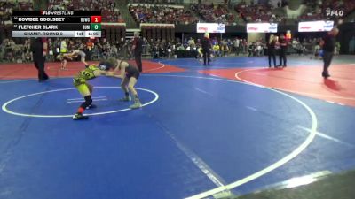 73 lbs Champ. Round 2 - Rowdee Goolsbey, Powell Wrestling Club vs Fletcher Clark, Falls Academy