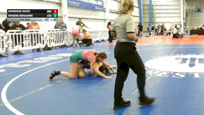 114 lbs Rr Rnd 3 - Kennedie Davis, MetroWest United Pink - HSG vs Rheese Benjamin, Athena Wrestling Pink - HSG