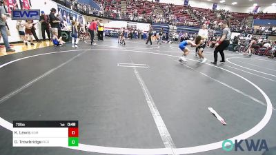 70 lbs Consolation - Kam Lewis, Team Nomad vs Daxton Trowbridge, Piedmont