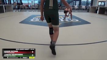JV-24 lbs Round 5 - Auggie Patzner, Western Dubuque vs Landon Wehrenberg, Dubuque Hempstead