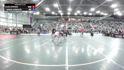 53 kg Champ. Rd Of 64 - Alana Dickson, Wenatchee Valley Mat Cats vs Abigail Gonzalez, Miami Wrestling Club