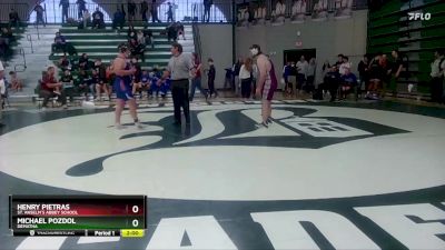 215 lbs Champ. Round 1 - Michael Pozdol, DeMatha vs Henry Pietras, St. Anselm`s Abbey School