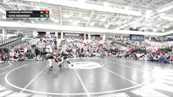 100 lbs 1st Place Match - Katie Zimmerman, Hillcrest vs Caroline Pastrana, Hillcrest