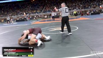 D1-157 lbs Cons. Round 2 - Jake Kennedy, John Glenn HS (Westland) vs Sean McNally, U Of D Jesuit HS