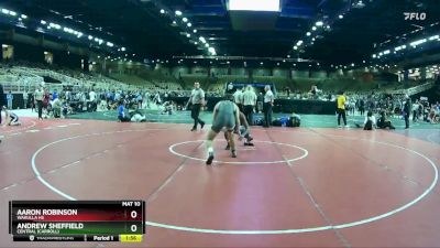 150 lbs Champ. Round 1 - Andrew Sheffield, Central (Carroll) vs Aaron Robinson, Wakulla Hs