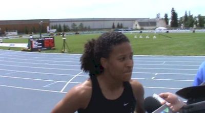 Angela Whyte getting the job done at Edmonton International Track Classic