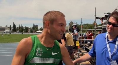 Nick Symmonds no beer no hayward field for the 800m stud after race at Edmonton International Track Classic