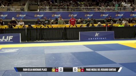 Paige Nicole Del Rosario Santiag vs Rain Kelia Nahenahe Place 2026 Pan Kids Jiu-Jitsu IBJJF Championship