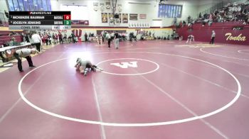 110 lbs Cons. Semi - McKenzie Bauman, MAYSVILLE vs Jocelyn Jenkins, SMITHVILLE