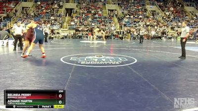 250 lbs Cons. Round 2 - Belinda Perry, Bismarck Century vs Azhanii Martin, Turtle Mountain