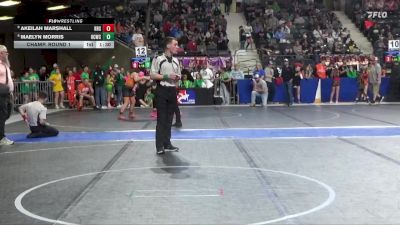 120 lbs Champ. Round 1 - Akeilah Marshall, RSA Red Storm vs Maelyn Morris, Hill City Wrestling Club