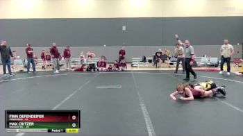 84 lbs Round 2 (6 Team) - Finn Defendeifer, Poquoson vs Max Critzer, Ranger WC