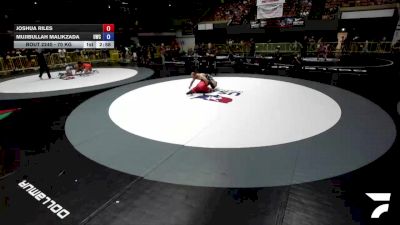 74 kg Cons. Round 2 - Joshua Riles vs Mujibullah Malikzada, United Wrestling Club