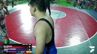 250 lbs Round 1 - Eli Spross, Montana vs Josiah Limones, Arizona