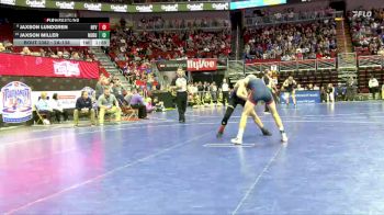 2A-138 lbs Cons. Round 3 - Jaxson Lundgren, North Fayette Valley vs Jaxson Miller, North Butler-Clarksville