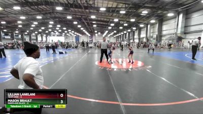 52 lbs Rd# 7- 10:45am Saturday Final Pool - Lillian Lanklani, Team Ohio vs Mason Brault, Maryland BLACK