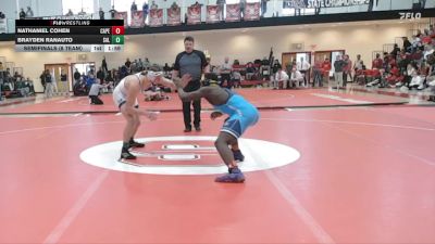 190 lbs Semifinals (8 Team) - Brayden Ranauto, Salesianum vs Nathaniel Cohen, Cape Henlopen