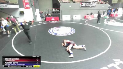 112 lbs Round 3 - Greer Nichols, CORE Wrestling vs Aubrey Soto, Beat The Streets - Los Angeles