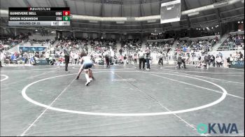64 lbs Round Of 32 - Guinevere Bell, Grover Rains Wrestling Club vs Orion Robinson, Stroud Youth Wrestling Club