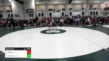 220 lbs Semifinal - Shane Raposo, Cumberland vs Colton Johnson, Mansfield