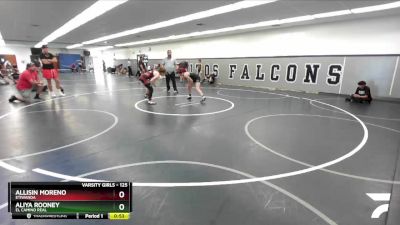 125 lbs Cons. Round 2 - Aliya Rooney, El Camino Real vs Allisin Moreno, Etiwanda