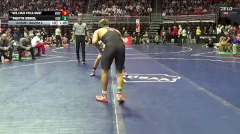2A-165 lbs Champ. Round 2 - William Fullhart, Decorah vs Taevyn Zinnel, Algona