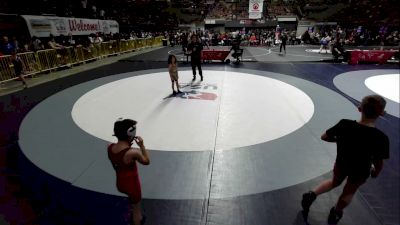 53 lbs Cons. Semis - Mason Leos, Legacy Wrestling Center vs Jeffrey Muniz, Red Star Wrestling Academy