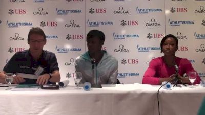 Carmelita Jeter says Birmingham was to see if her leg was ready to race after injury in China