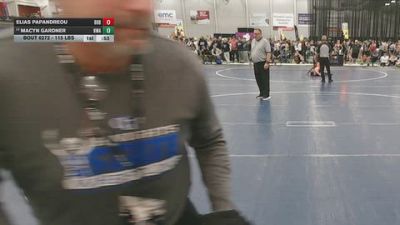 115 lbs Champ. Rd Of 32 - Elias Papandreou, Built By Brunson vs Macyn Gardner, Heartland Wrestling Academy
