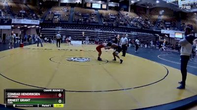 125 lbs Champ. Round 2 - Conrad Hendriksen, Oklahoma vs Ernest Grant, York