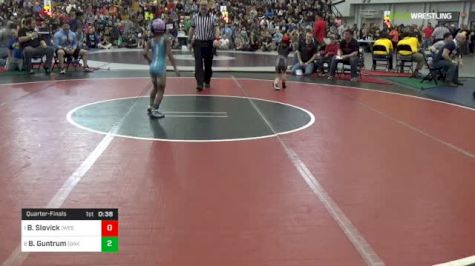 60 lbs Quarterfinal - Bristol Slovick, (West Allegheny) vs Briella Guntrum, (Oak Glen)