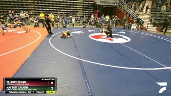 45 lbs Quarterfinal - Elliott Beard, Douglas Wrestling Club vs Kayson Calkins, Green River Grapplers Wrestling