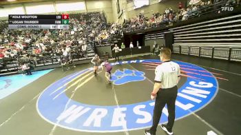 6A 126 lbs Cons. Round 1 - Logan Thurber, Farmington vs Kole Wootton, Lehi