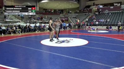 6A 165 lbs Cons. Semi - Kaden Newman, BENTONVILLE HIGH SCHOOL vs Joaquin Moralez, Bentonville West High School