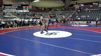 6A 165 lbs Cons. Semi - Kaden Newman, BENTONVILLE HIGH SCHOOL vs Joaquin Moralez, Bentonville West High School
