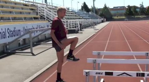 MATT HUGHES: Technique | Extension Drill over Hurdles for Steeplers