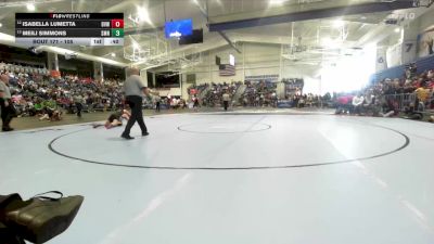 105 lbs Cons. Round 1 - Isabella Lumetta, Blue Valley West vs Meili Simmons, Shawnee Mission North