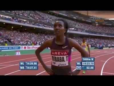 Tirunesh Dibaba #7 all-time 5000m in Paris