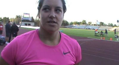 Sultana Frizell after hammer win at 2013 Victoria Track Classic