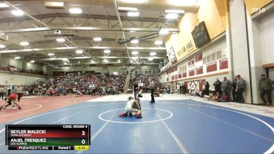 106 lbs Cons. Round 4 - Anjel Fresquez, Los Alamos vs Skyler Bialecki, Yuma Catholic
