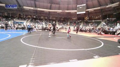 51 lbs Quarterfinal - Brinley Carter, Bartlesville Wrestling Club vs Paris Wellman, Viking Wrestling Club