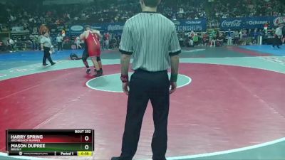 D 2 285 lbs Quarterfinal - Mason Dupree, Brusly vs Harry Spring, Archbishop Rummel