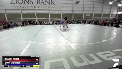 144 lbs Semifinal - Braden Priest, CA vs Gavin Weichelt, CO