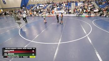 96 lbs Cons. Round 3 - Wil Brown, Green Canyon Wrestling vs JaKai Davis, Westlake