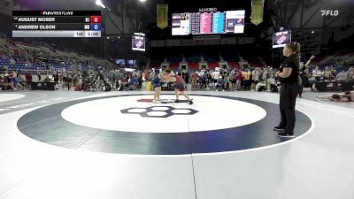 285 lbs Cons. Quarters - August Moser, NJ vs Andrew Olson, MN