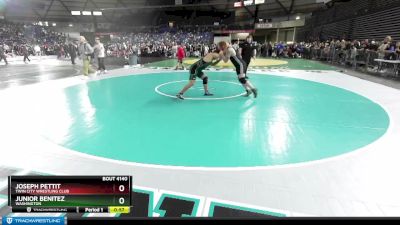 74 lbs Cons. Round 1 - Joseph Pettit, Twin City Wrestling Club vs Junior Benitez, Washington