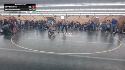 66 lbs Semifinal - Jeff Swanick, Hawley vs Brayden Robbins, Tioga