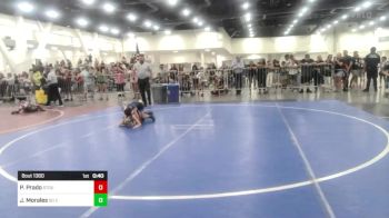 49 lbs Quarterfinal - Patrick Prado, Stout Wrestling Academy vs Jesse Morales, So Cal Hammers