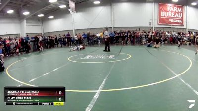 70 lbs Champ. Round 1 - Clay Kohlman, Williamsburg Wrestling Club vs Joshua Fitzgerald, Riverheads Youth Wrestling