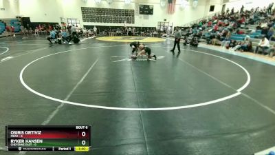 144 lbs Round 2 (10 Team) - Ryker Hansen, Cheyenne East vs Osiris Ortiviz, Mead